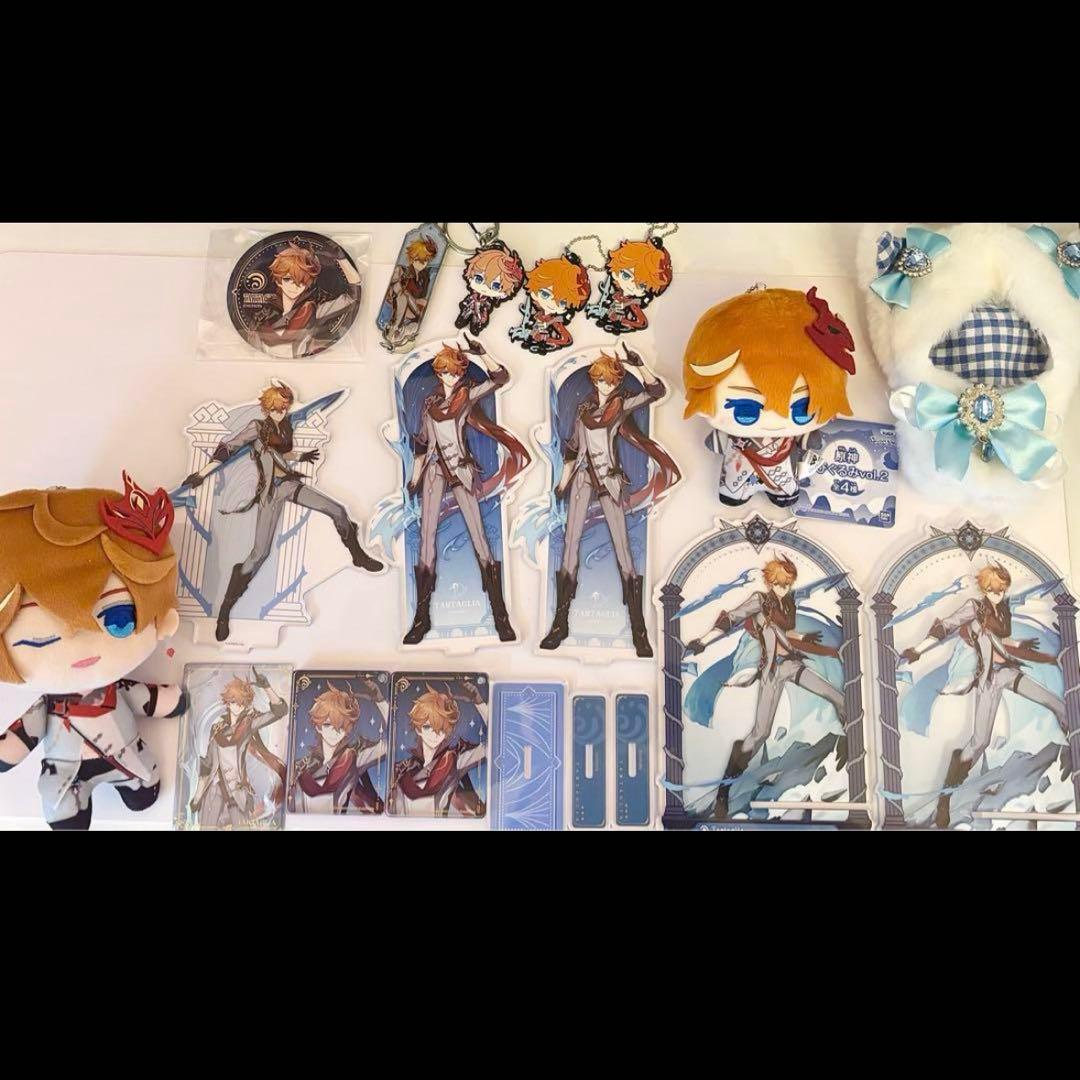 原神 タルタリヤ まとめ売り ちびぐるみ ともぬい アクリルスタンド 缶バッジ