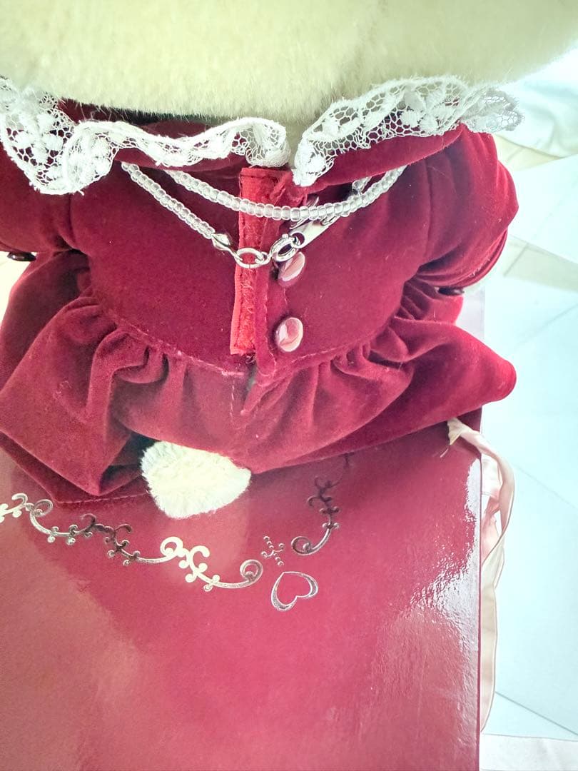 ハローキティ 2000年ミレニアムモヘアドール モヘア ネックレス 箱入り