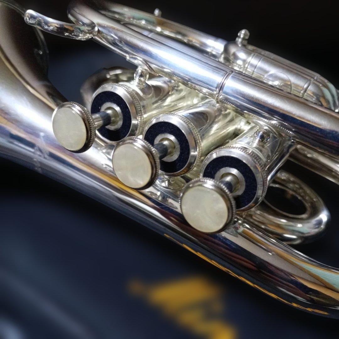 ミネルバ ポケットトランペット MPT−250S シルバー ケース付き