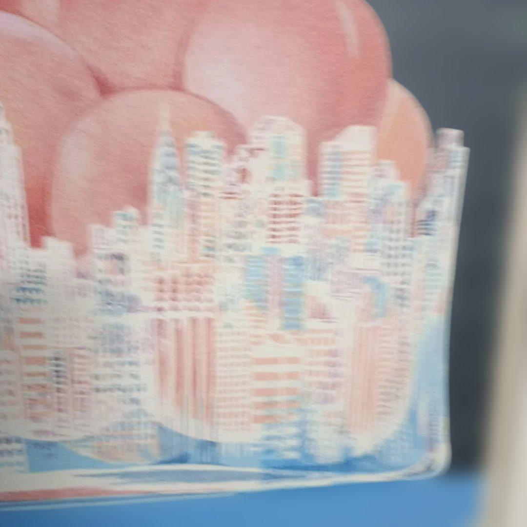 5681）作山畯治 リトグラフ？ (Manhattan Peachs)