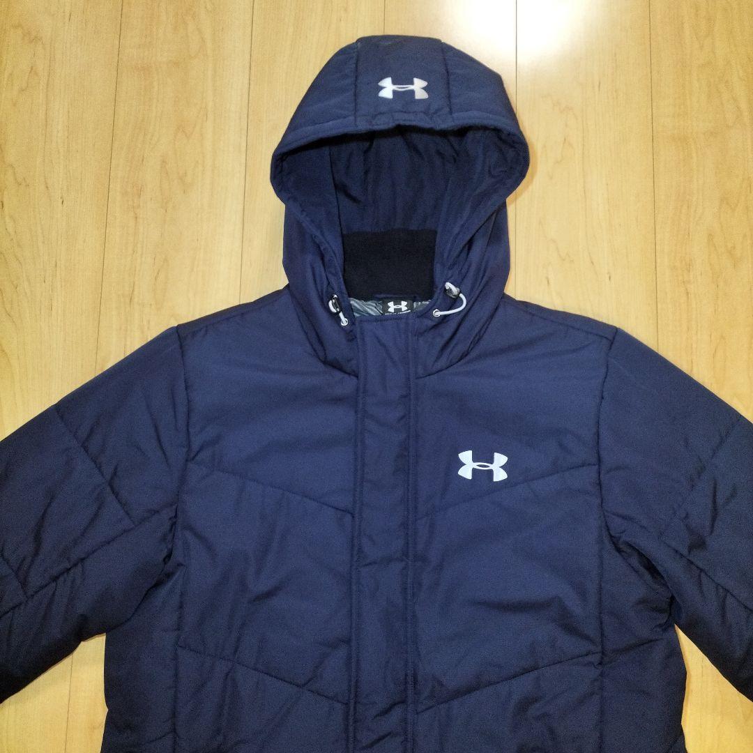 ひまわり　Lサイズ 美品【アンダーアーマー】ベンチコート 中綿入り 軽量＆