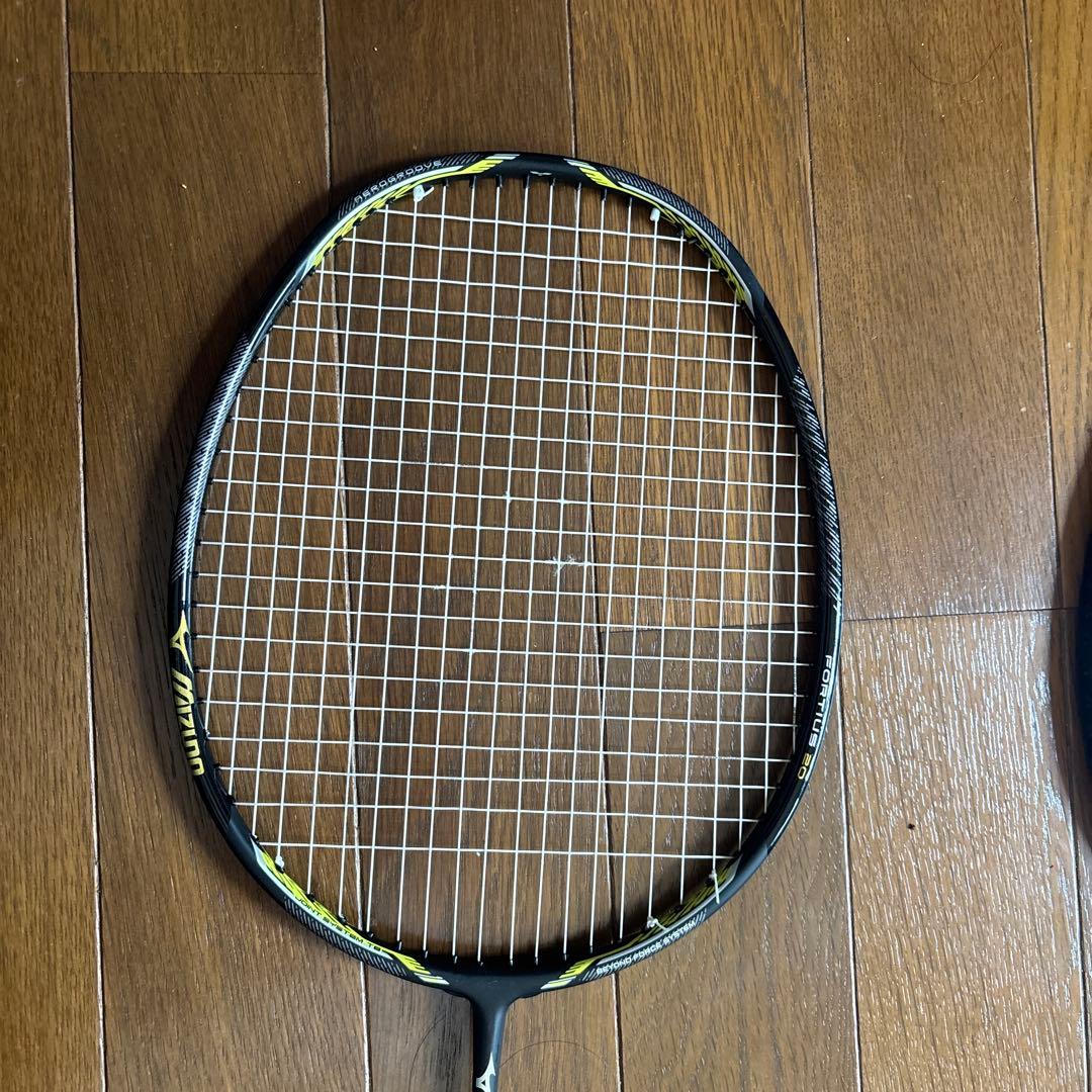 ミズノバドミントンラケットフォルティスジャンク品2本セット