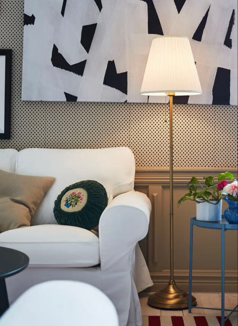 IKEA ÅRSTID オースティード 真ちゅう/ホワイト　電球セット