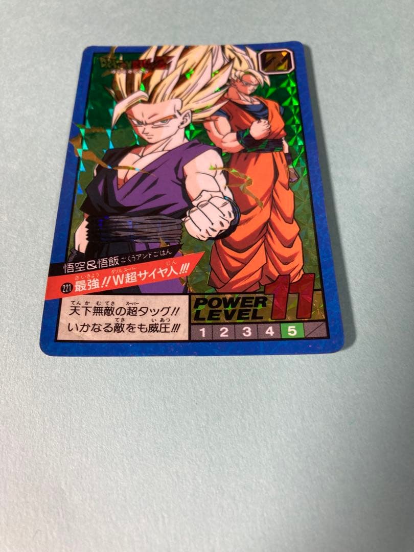 ドラゴンボール　カードダス　スーパーバトル　221 悟空&悟飯　プリズム