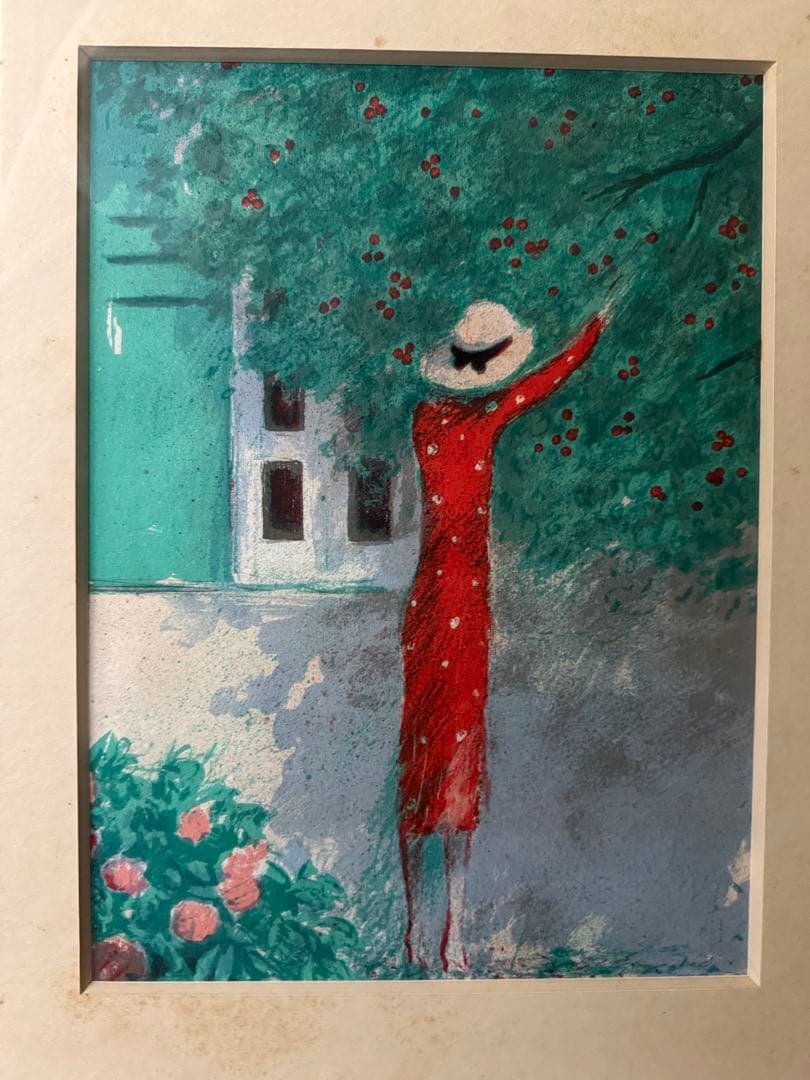 CASSIGNEUL/カシニョール1935　リトグラフ　さくらんぼの木