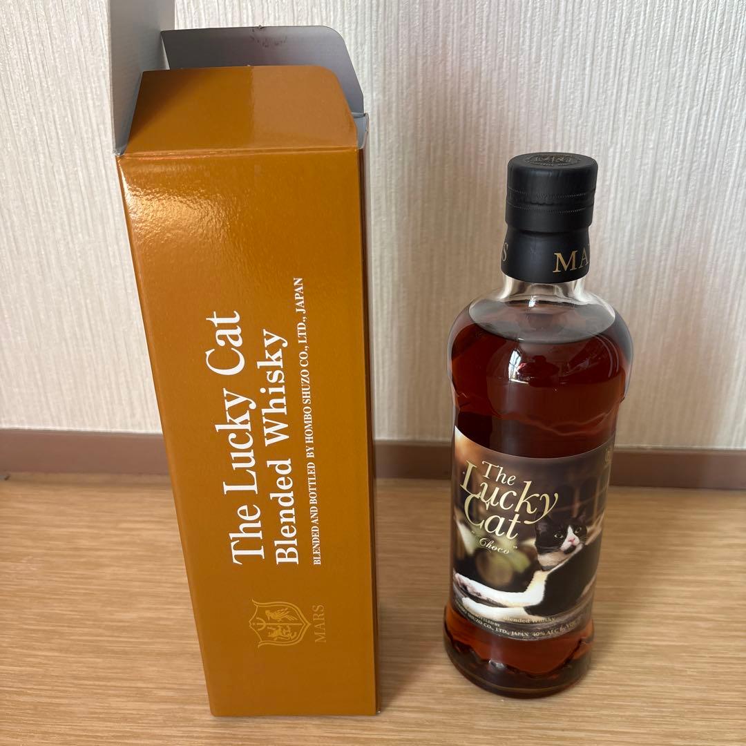 終売品　本坊酒造マルスウイスキー　ザ・ラッキーキャット\"チョコ\"