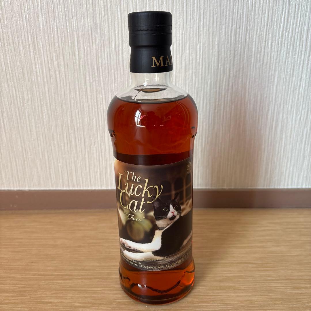 終売品　本坊酒造マルスウイスキー　ザ・ラッキーキャット\"チョコ\"