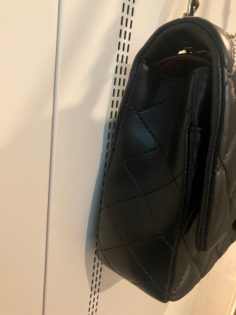 美品　CHANEL ノベルティ　ダブルチェーン　フラップバッグ　30 ゴールド