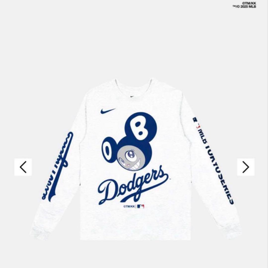 【XXL/新品未使用】村上隆 MLB 東京シリーズ ドジャース ロンT ホワイト