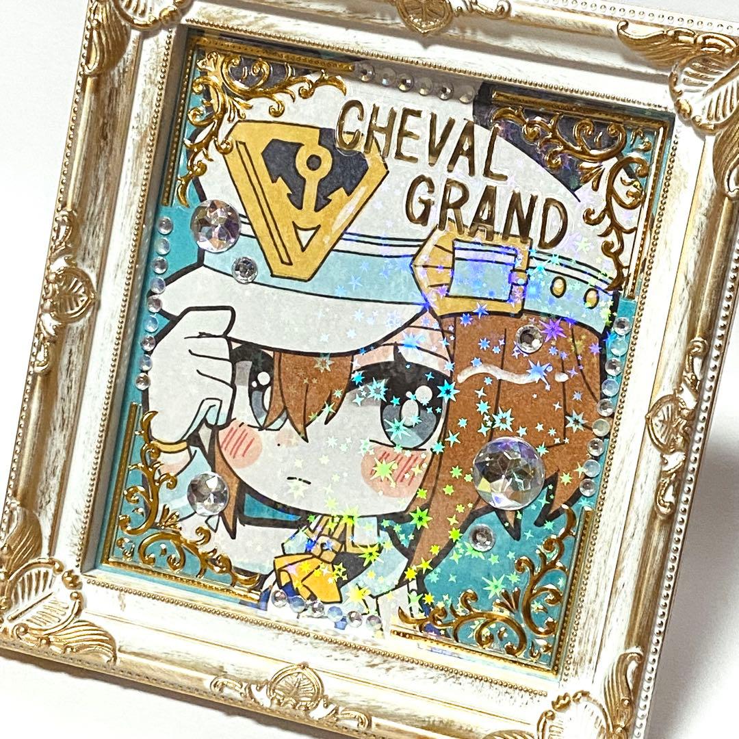 ゆ*お様 額付き＊ウマ娘 シュヴァルグラン＆ヴィブロス＆ジェンティルドンナ 手描