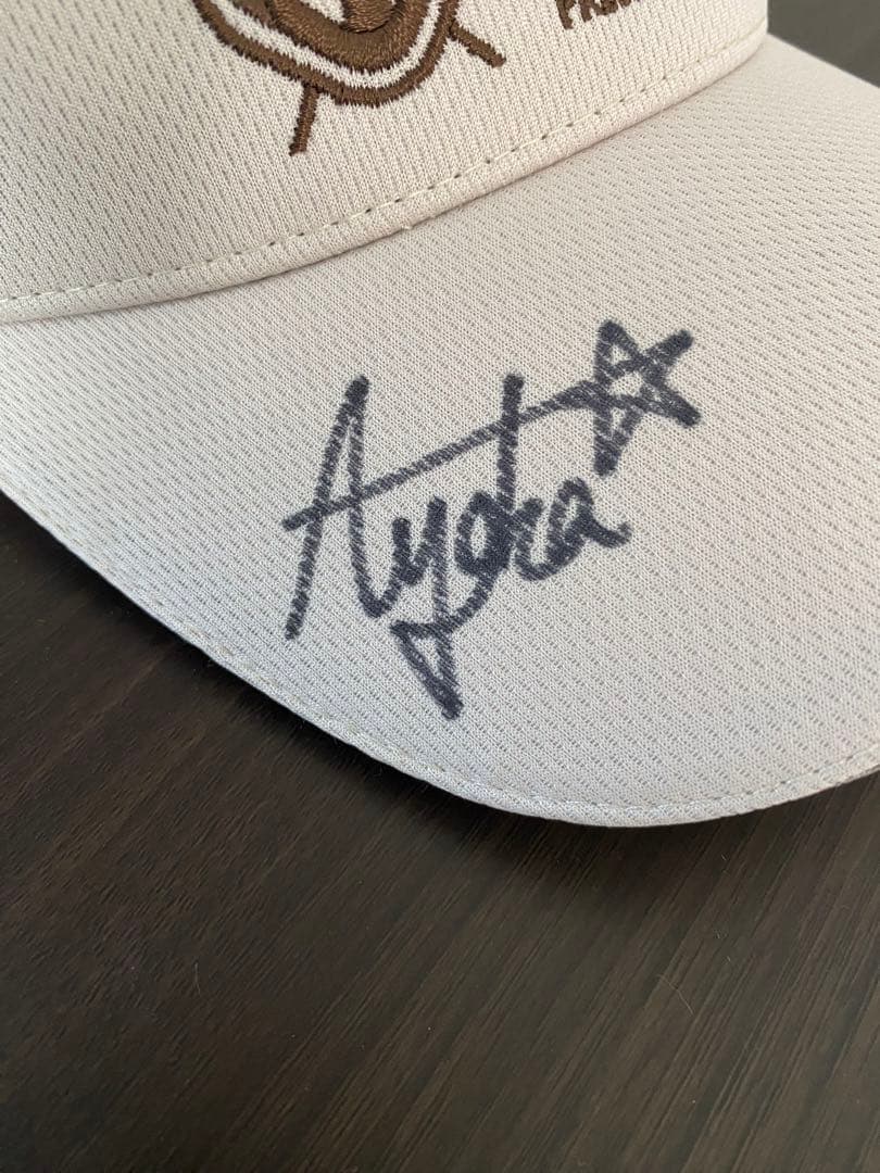 【未使用】古江彩佳 サイン入りホアカレイ サンバイザー