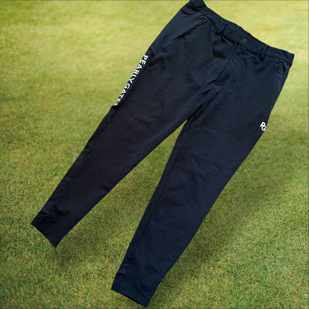 現行モデル　パーリーゲイツ　ジョガーパンツ　黒　XL〜XXL相当　美品　6