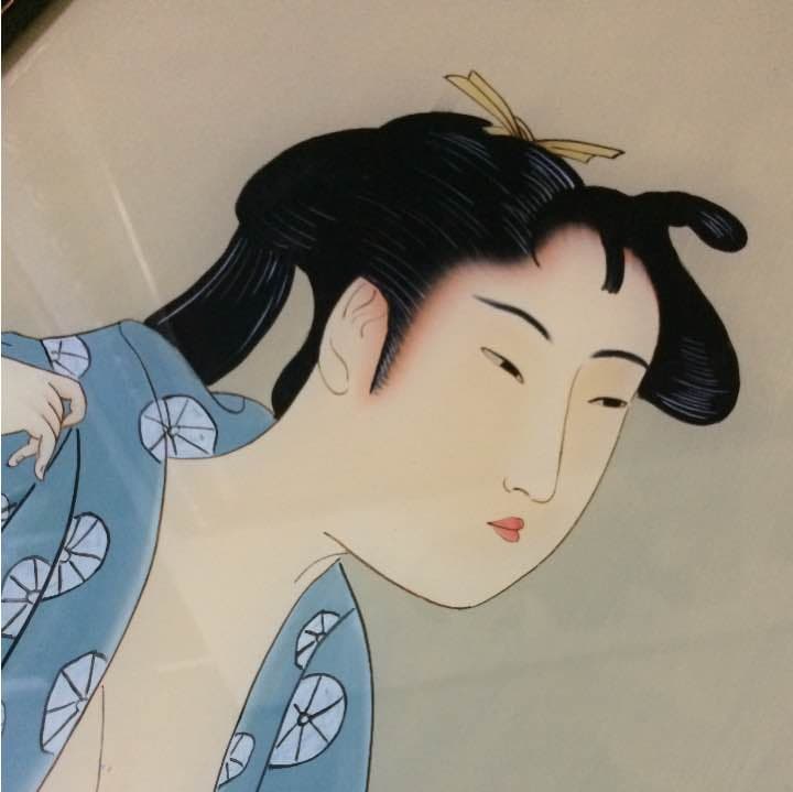 ☆レア☆ 河鍋暁斎 ガラス絵