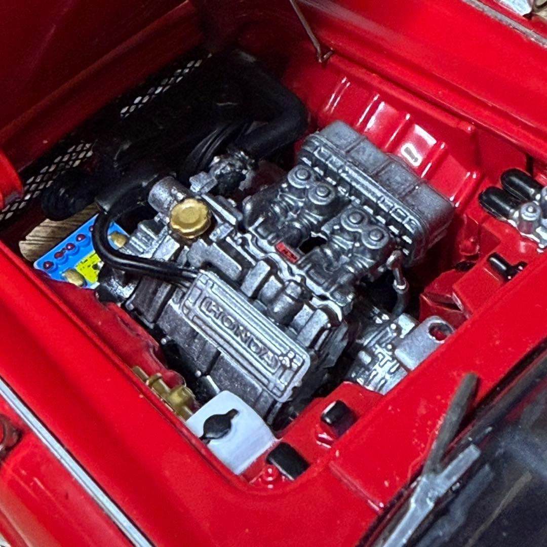 自動車 EBBRO1/24Honda S800 ROADSTER 1966 Red