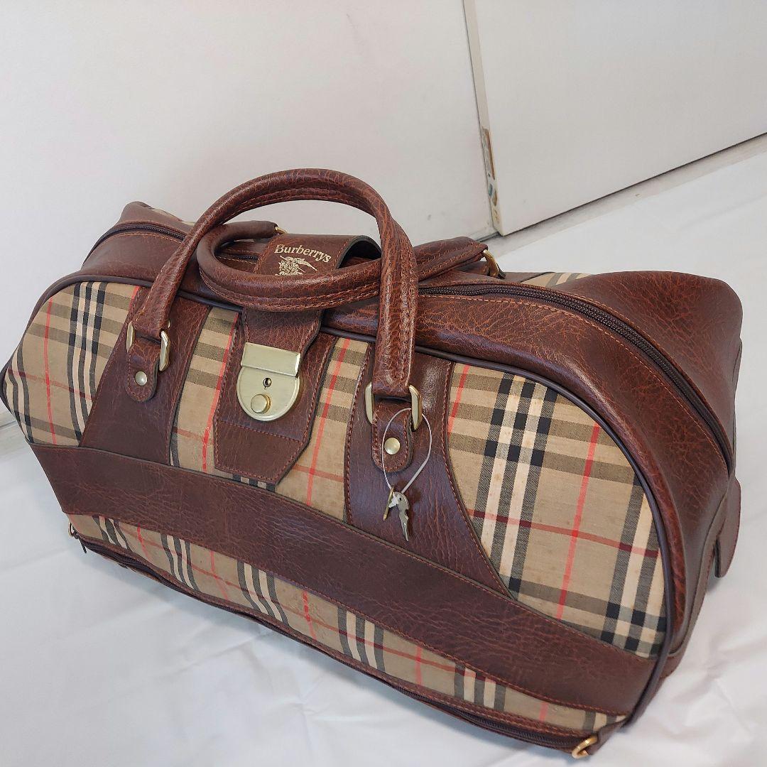 ★Burberryes SPORT Big ボストンバック ◎vintages