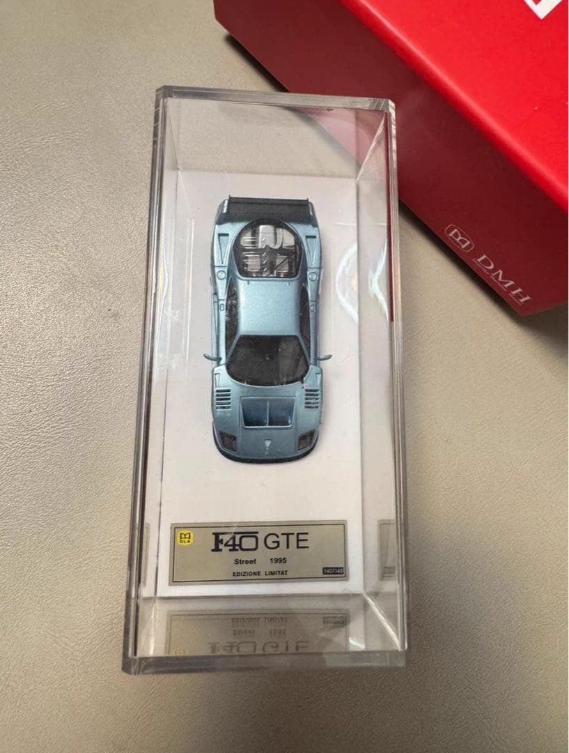 F40 GTE 1995 水色 1/64 ミニカー