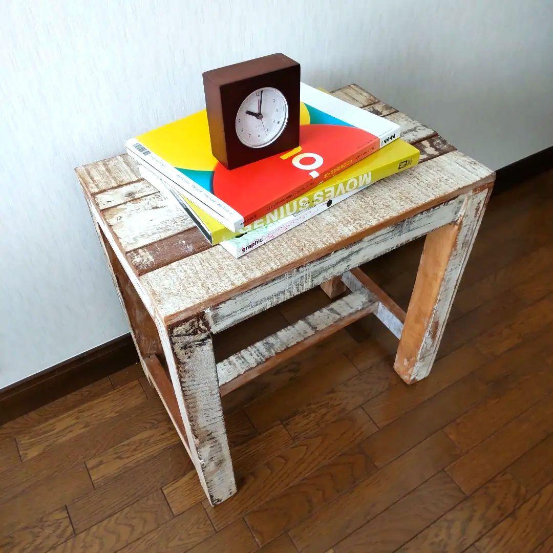 古木 天然木 テーブル 机 台 ブロカント ヴィンテージ 家具 古道具