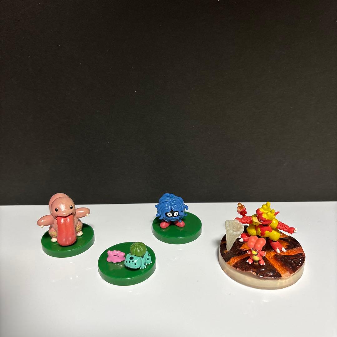 ポケモン　フィギュア　立体図鑑　メタモン　モンジャラ　ブーバー　ベロリンガ