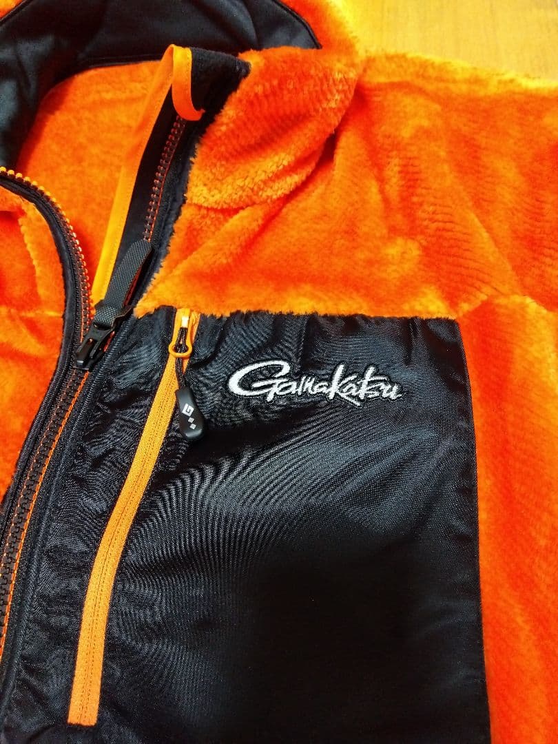 がまかつ　防寒着　防寒対策　ボアフリース　オレンジ　LL 　防寒フリース