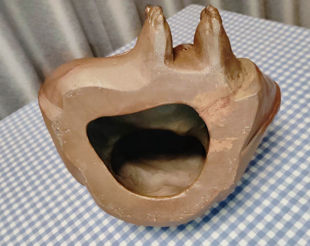 水墨画・雪舟「涙で鼠を描く」日本六古窯・備前焼■岡山県総社市宝福寺■作家物、陶印