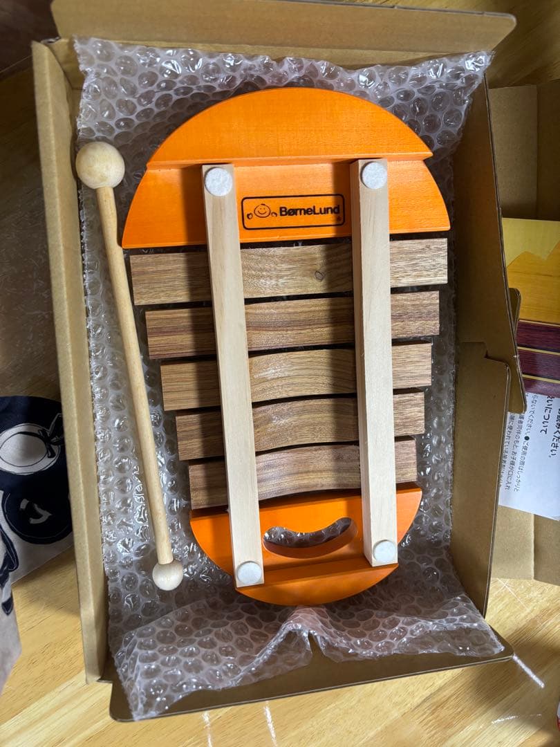 BørneLund 魚型シロフォン オレンジ