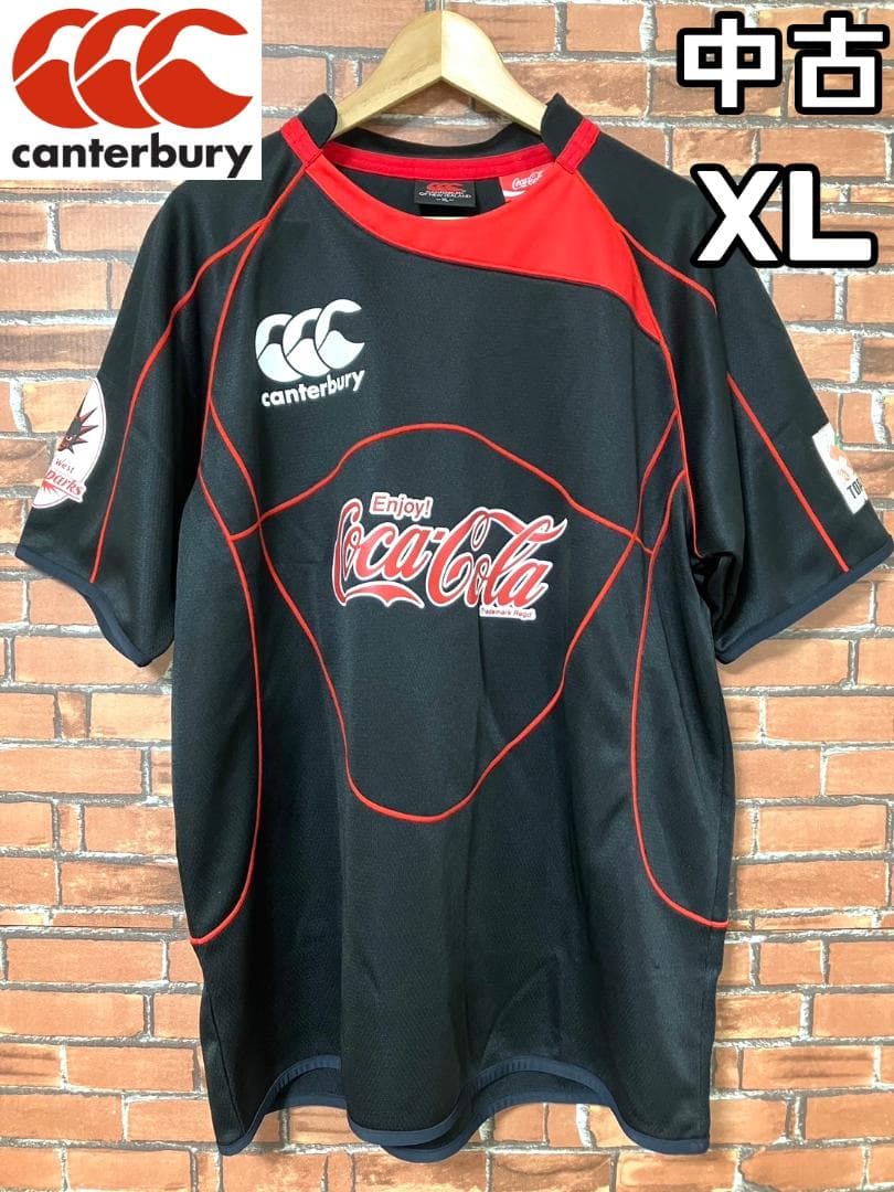 【24時間以内匿名配送】カンタベリー コカコーラ レッドスパークス 2nd XL
