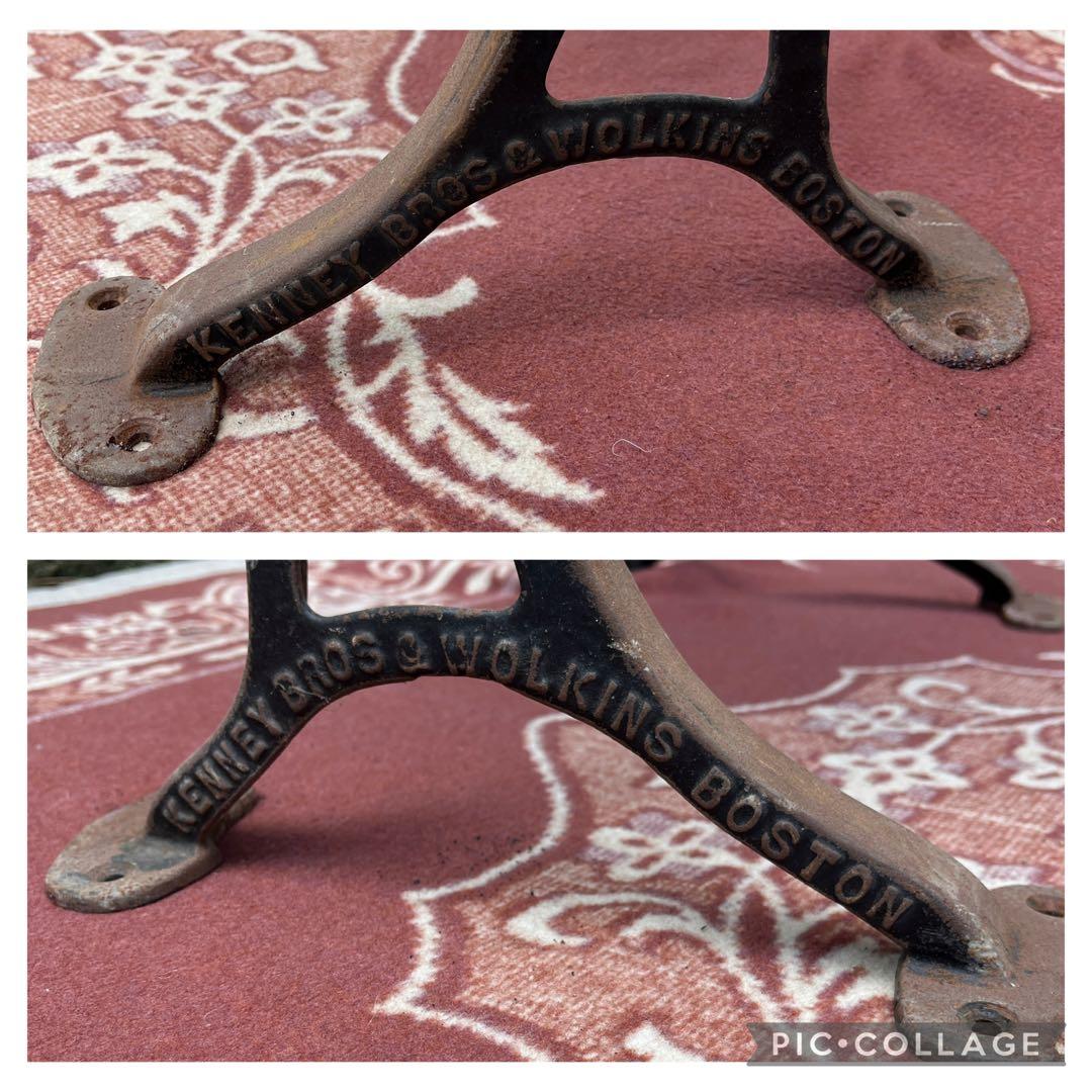 USA製 ビンテージ品◾️鉄脚アイアンレッグ×木製天板 スクールデスク 机