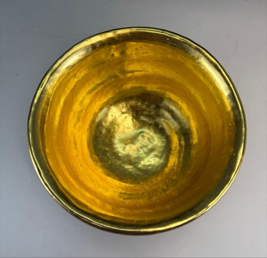 【茶道具】小さなサイズ！神楽岡楽入造　吸江斎好写小嶋台茶碗（共箱）★送料込★