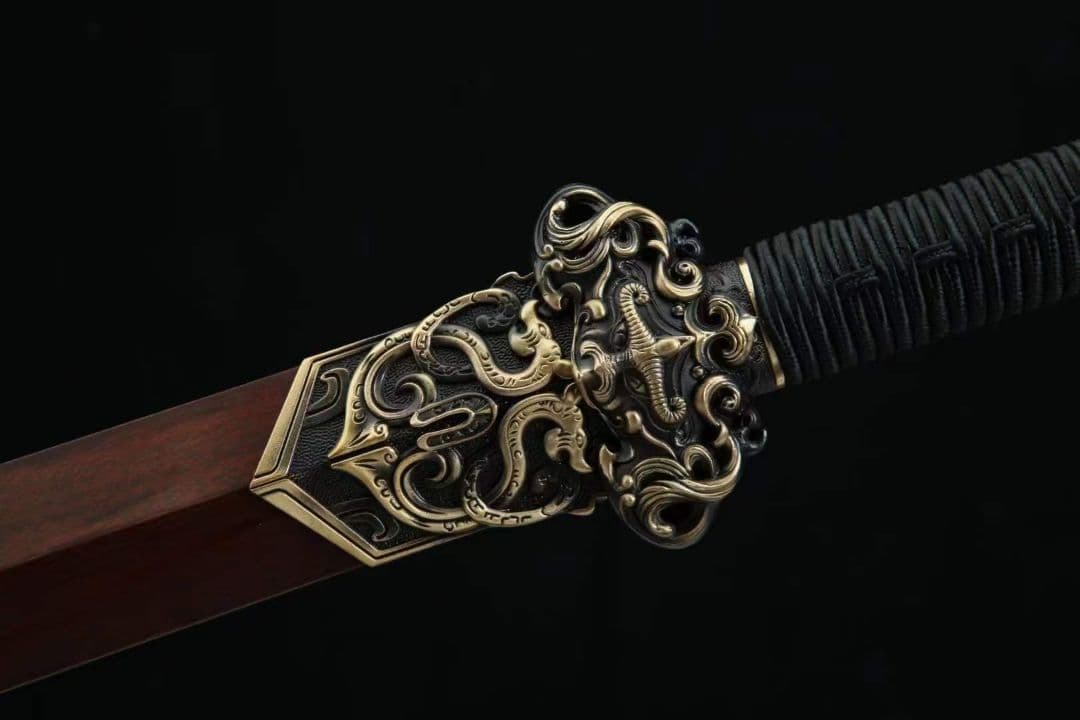 28寸仙龍漢剣  古兵器 武具　刀装具　日本刀　模造刀 居合刀