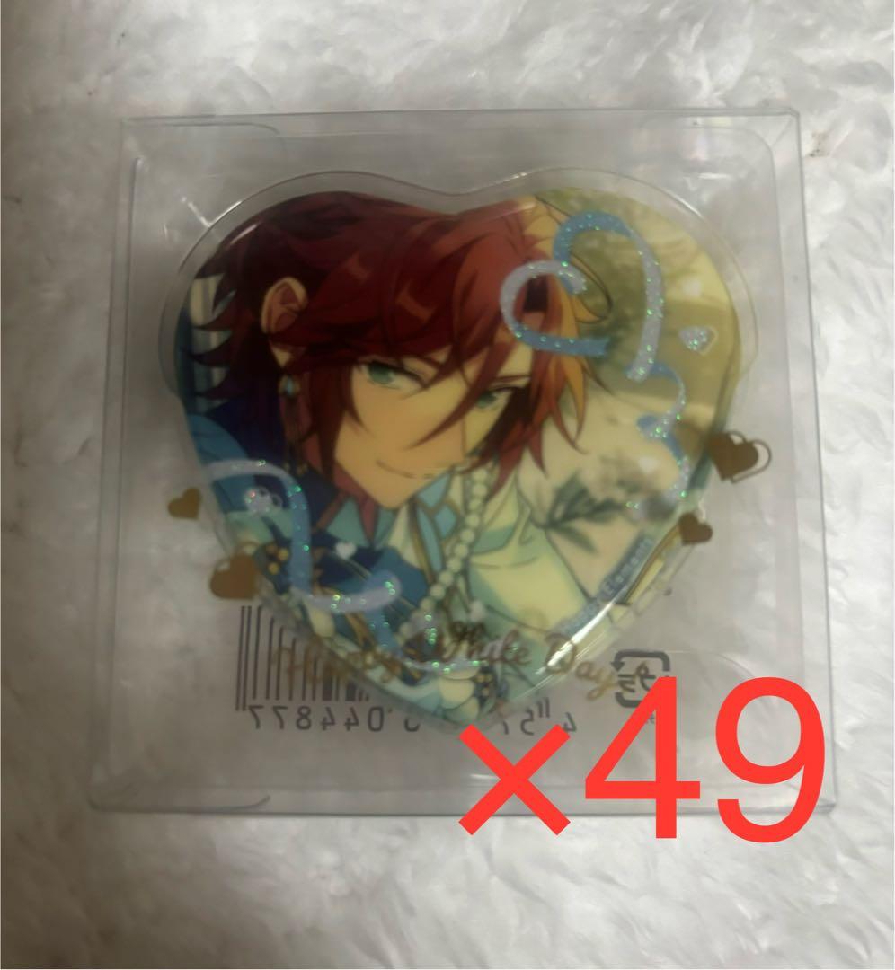 あんスタ 三毛縞斑 MaM ホワイトデーハート缶バッジ