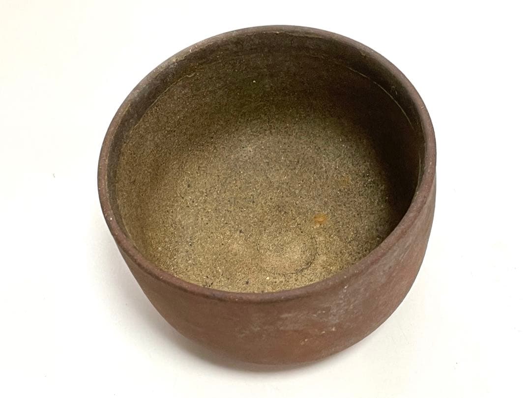 作家物　陶芸家　作者不明　焼締　茶碗　ボウル　抹茶碗　箱無し