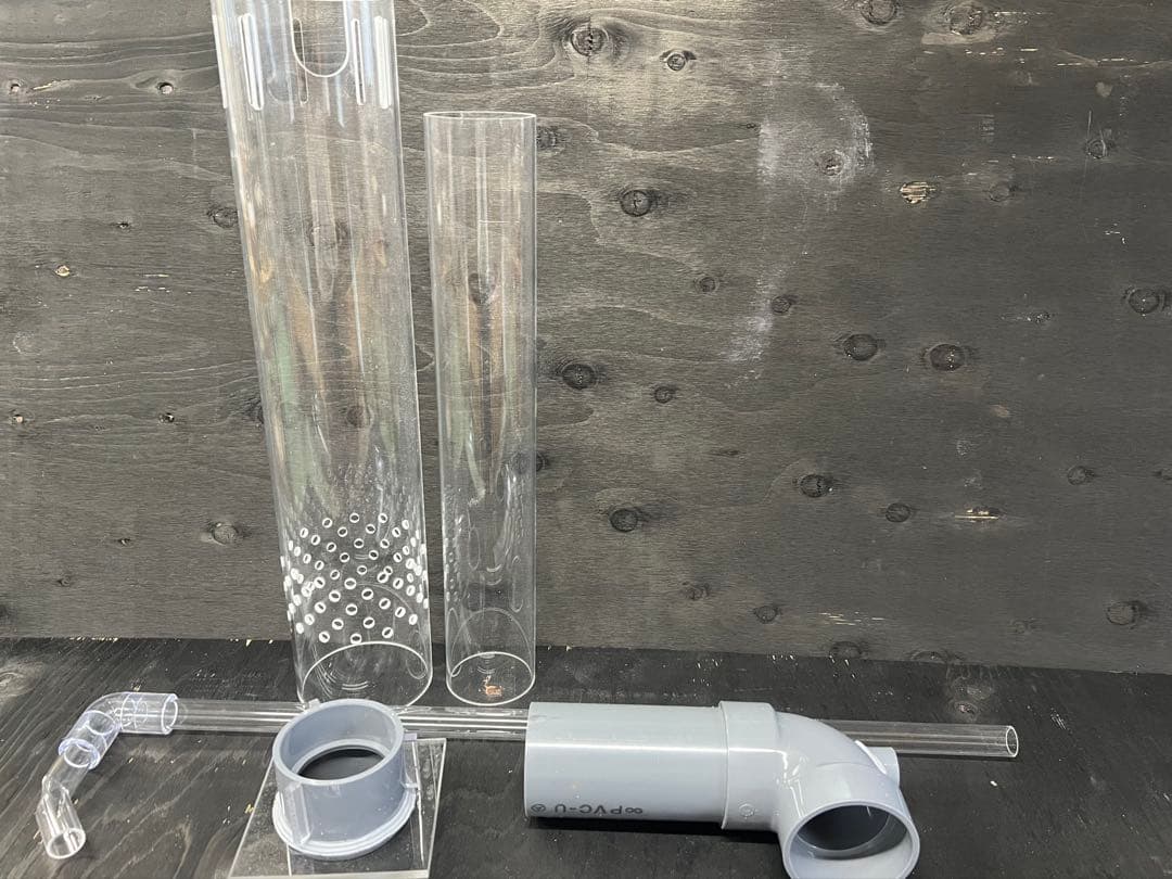 アクリル水槽オーバーフロー加工用 アクリル三重管セット　H450用　50-13