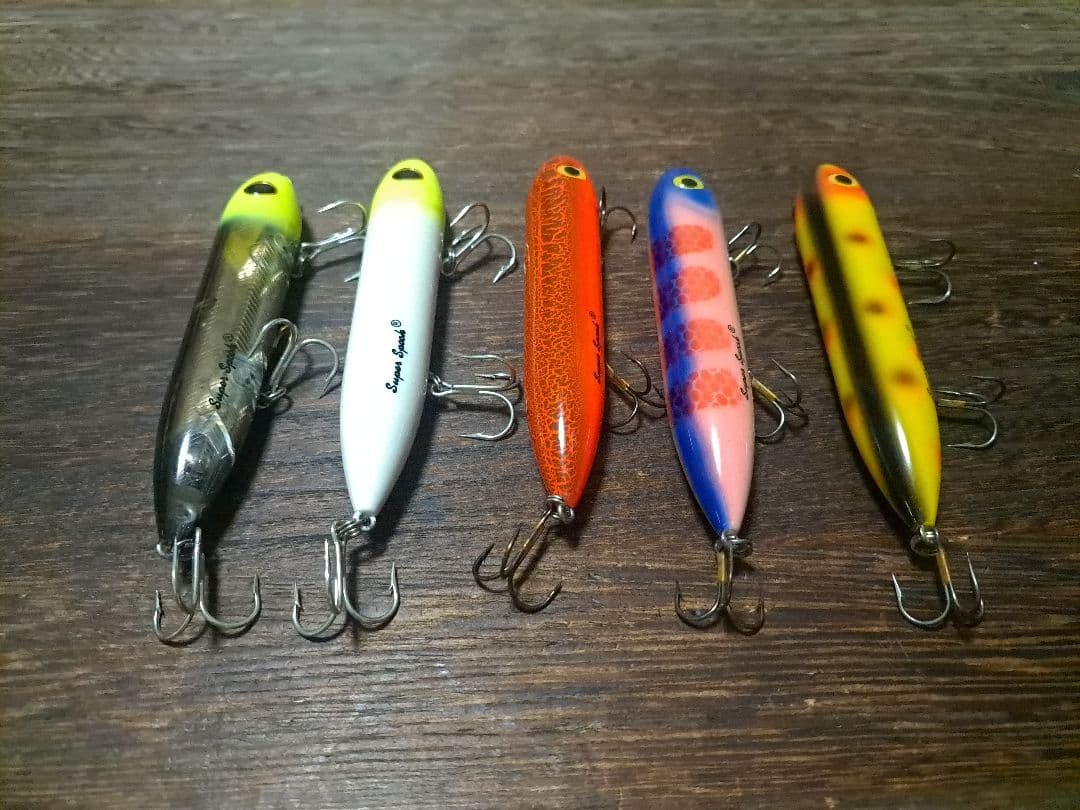 ヘドン　スーパースプーク　5色　5本セット