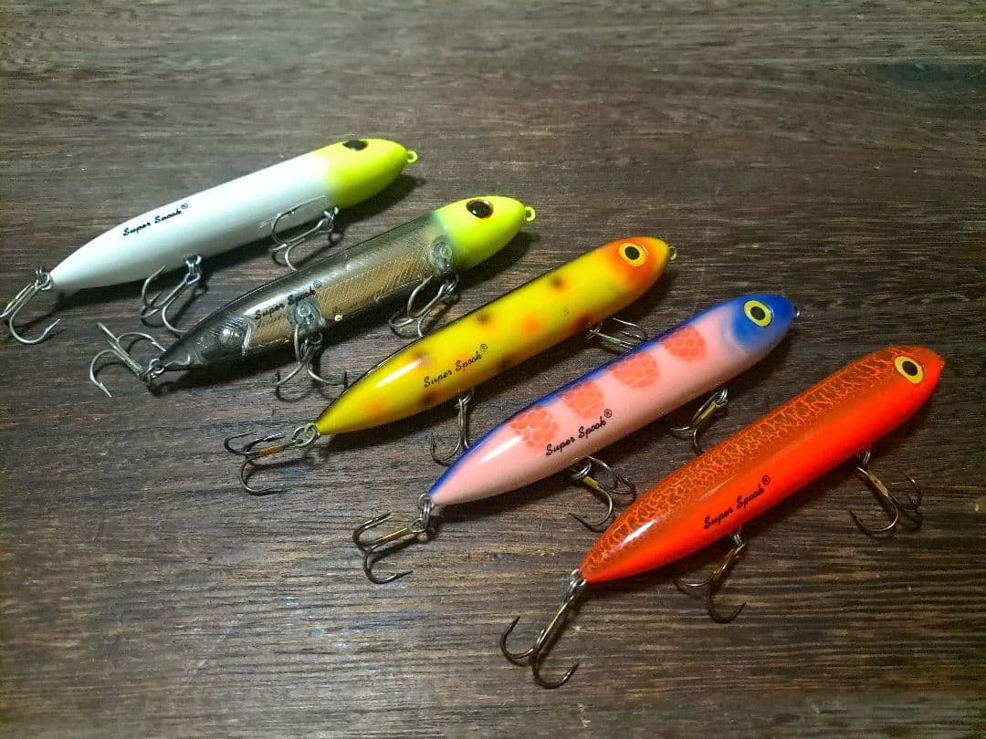 ヘドン　スーパースプーク　5色　5本セット