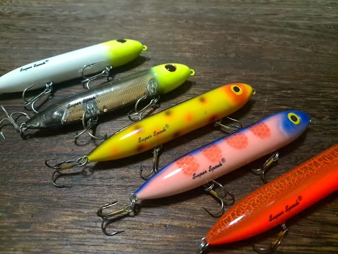 ヘドン　スーパースプーク　5色　5本セット