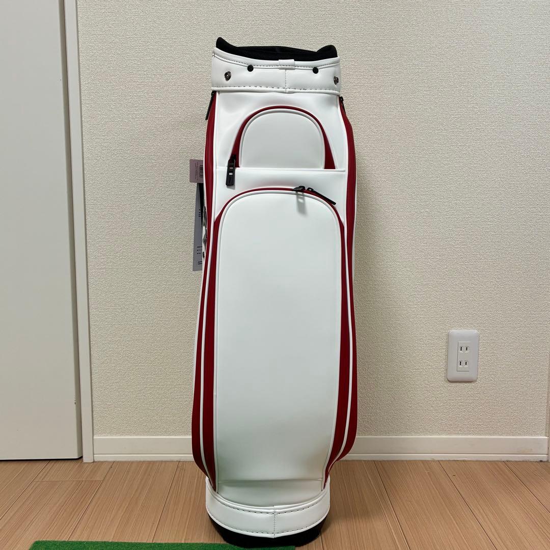 ★新品未使用★Titleist タイトリストキャディバッグ ホワイト/レッド