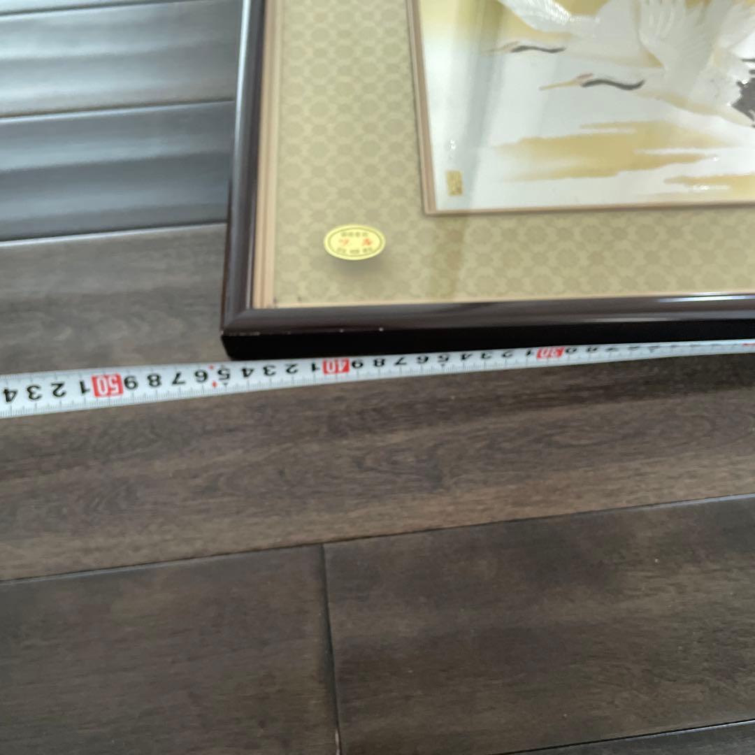 鶴　絵画 銅版彫刻　日本画　縁起物　純金　純銀　鍍金　ツル