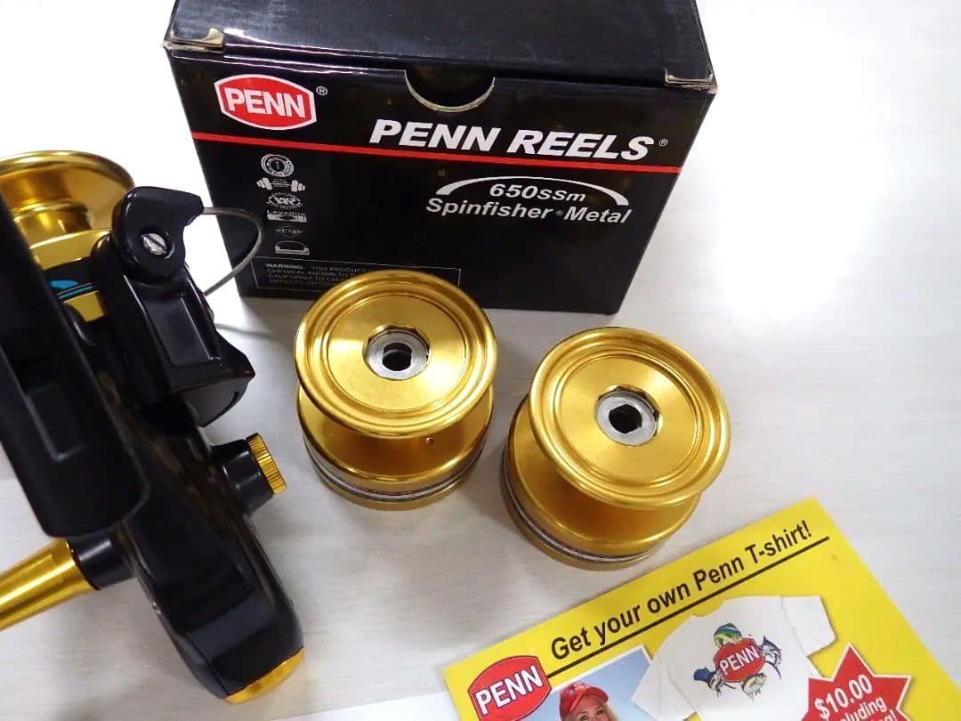 PENN(ペン) スピンフィッシャー 650ssm　新品　替スプール2個付き