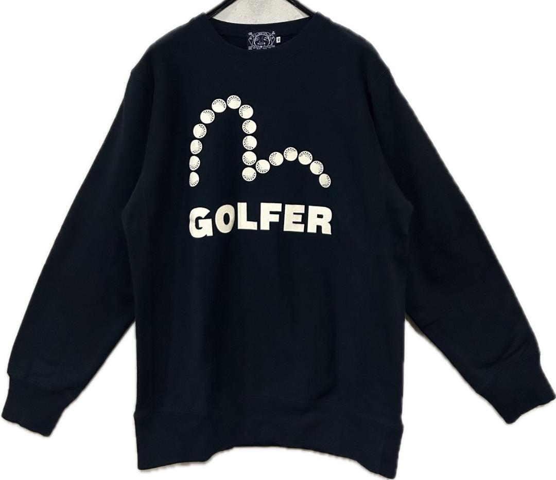 ＊エヴィス EVISU ゴルフボール カモメ スウェット トレーナー 40
