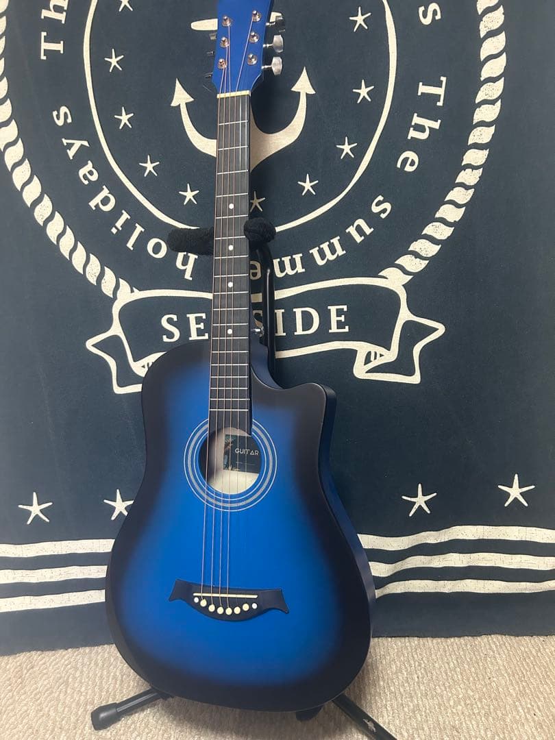 今月特価‼️新品未使用❣️ブルーburst色　トリプル０size アコースティック‼️