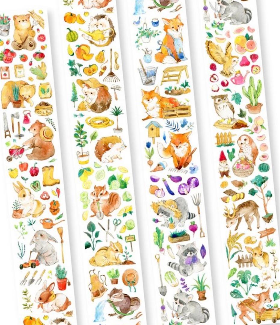 海外マスキングテープ　アニマル　まとめ売り（22）　動物