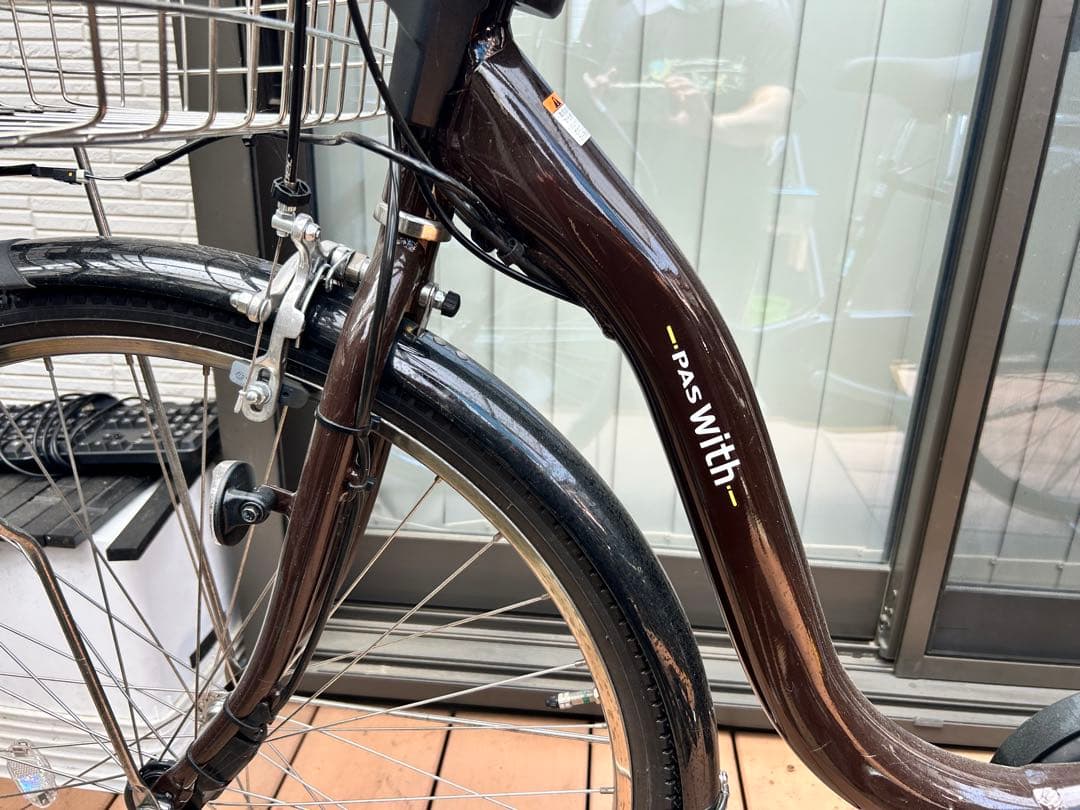 【美品】ヤマハ 電動アシスト自転車PAS WITH 26インチ