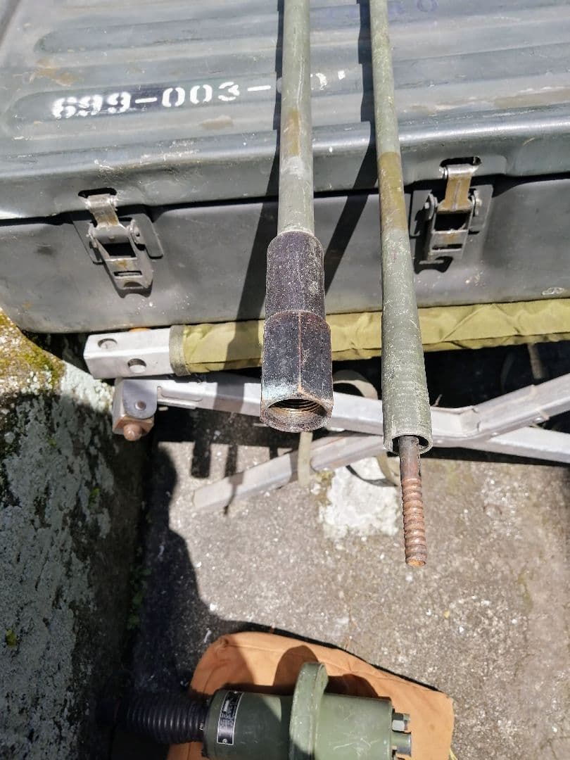 米軍　実物放出品 Hummer H1 アンテナホイップ＆マッチングコイルセット