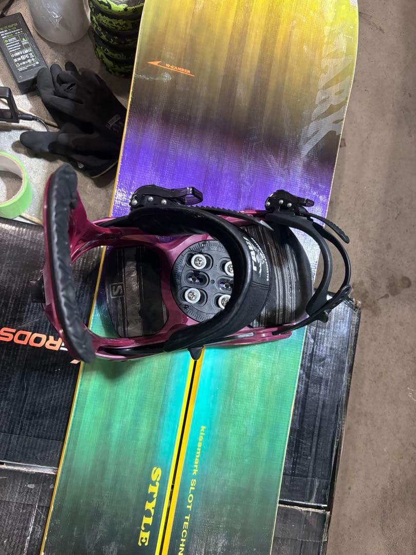 スノーボード　板　ビンディング　サロモン　キスマーク　グラトリ