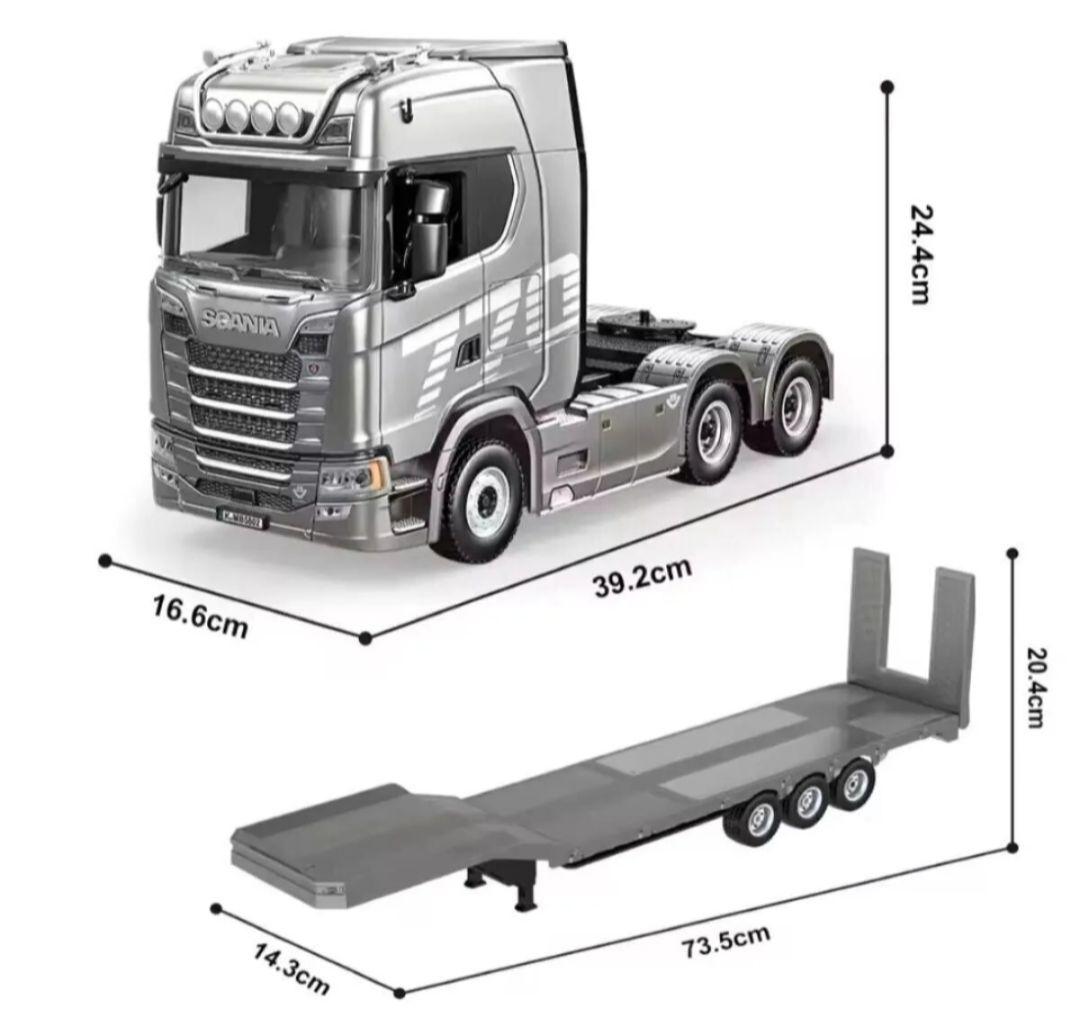 Huina1501 SCANIAトレーラーラジコン バッテリー2本付き