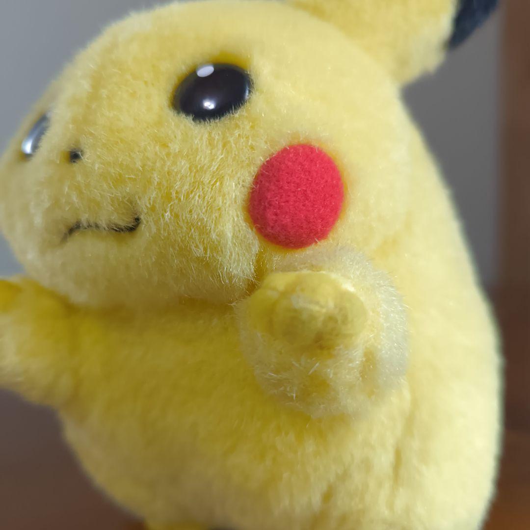 ま*ろ様 赤タグ TOMY ピカチュウ 初期 ポケモン　赤文字トミー　お腹を押す