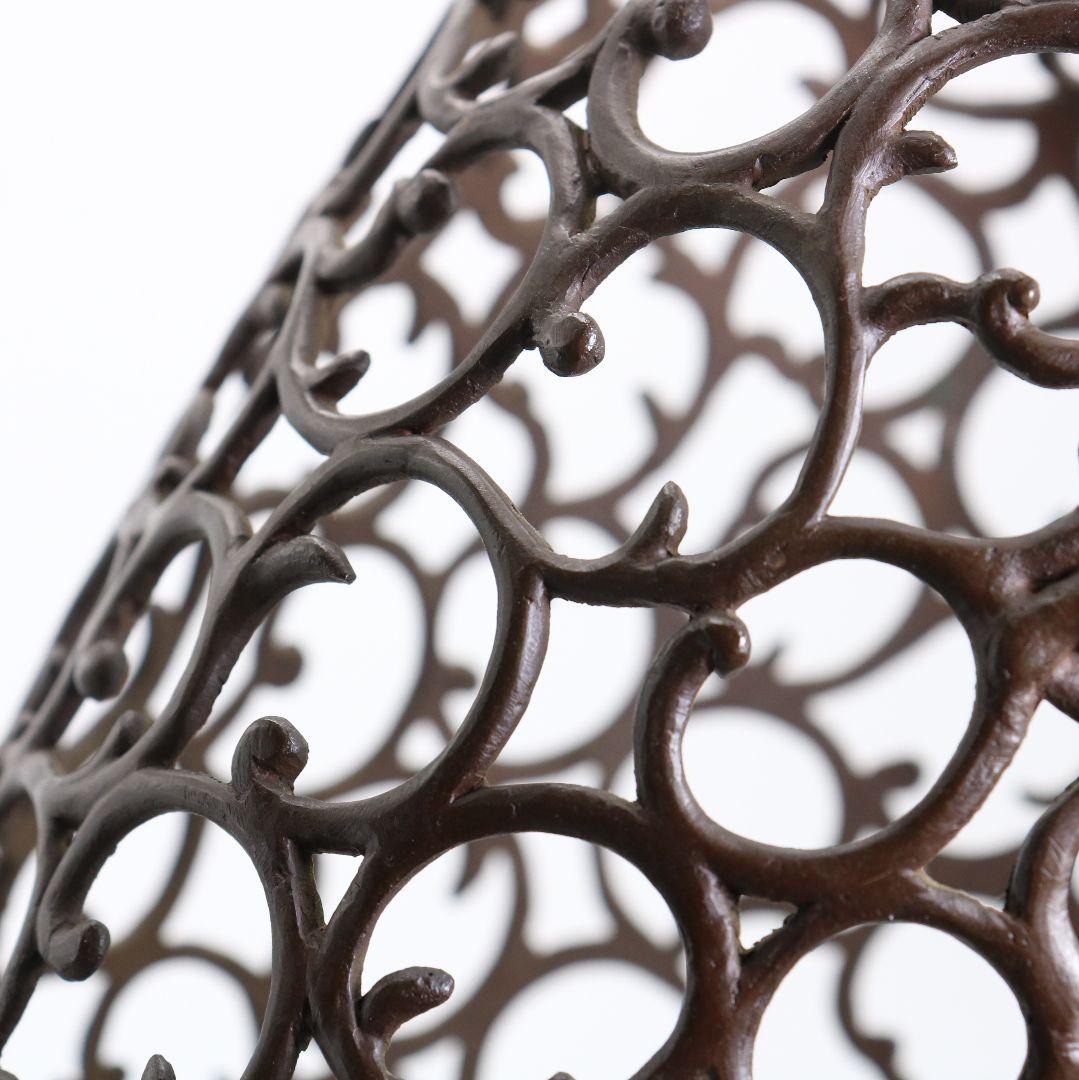 鋳師 金森浄栄作 鋳銅 蝋型 猿文 壷 花入 高岡銅器 共箱　AL826　Z1