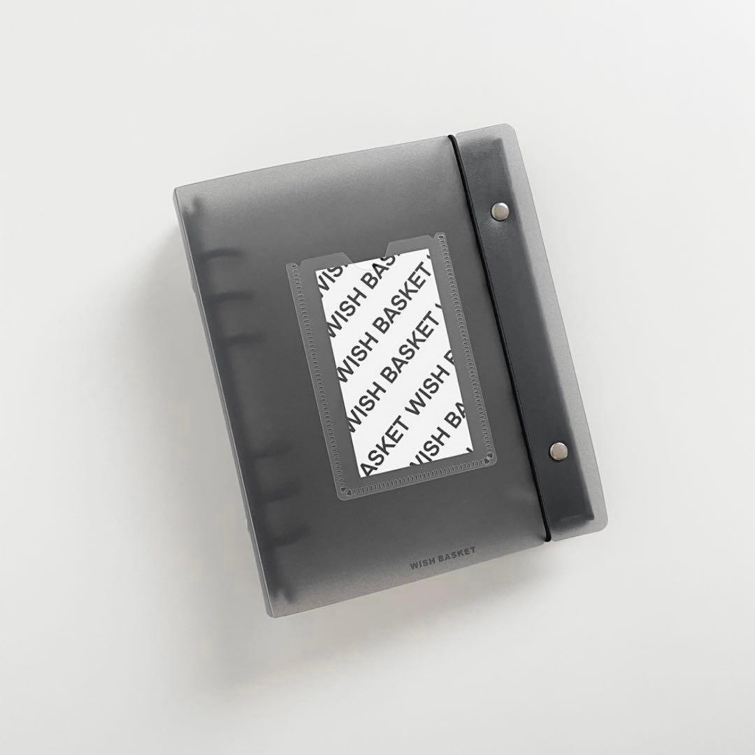 cym　韓国　貯金　バインダー　ダブルリングバインダー　白9 黒6