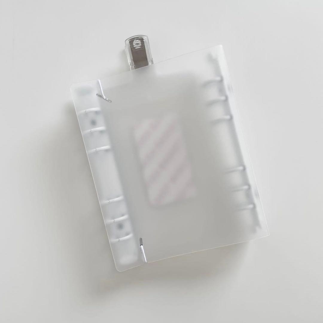 cym　韓国　貯金　バインダー　ダブルリングバインダー　白9 黒6