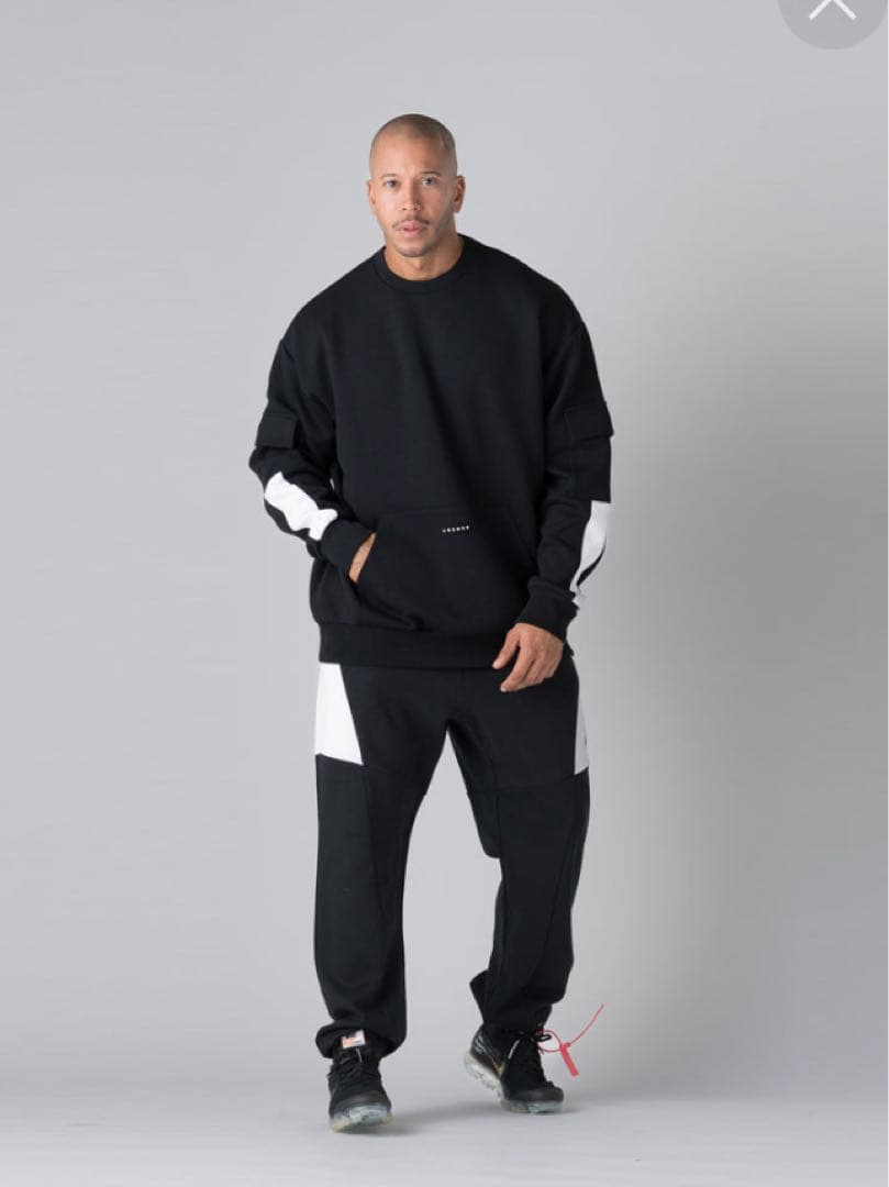 ウエイトトレーニング CRONOS CARGO SWEATSHIRT BLACK SIZE:L